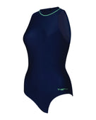 ZOGGS-SS-462554-cable-zipped-hi-neck-navy-mint-swimwear-front