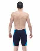 TYR - Zephyr Durafast Elite Blade Splice Swim Jammer - Light Blue/Navy - Model Back