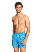 Zoggs - Balmy Palmy 15" Shorts - Turquoise Multi - Model Front