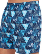 Zoggs - Beachside Print 16" Watershorts - Blue - Model Front Close Up