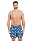 Zoggs - Beachside Print 16" Watershorts - Blue - Model Front