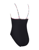 Zoggs - Girls Heavenly Front Lined Classicback Swimsuit - Black/Multi - Product Back