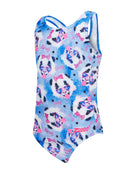 Zoggs - Tots Girls Party Panda Actionback Swimsuit - Blue - Product Front