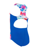 Zoggs - Tots Girls Sea Wash Actionback Swimsuit - Blue/Multi - Product Back
