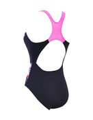 Zoggs - Serenity Actionback Swimsuit - Black/Pink - Product Back