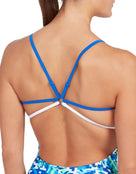 Zoggs - Womens Suns Catter Starback Swimsuit - Blue - Model Back Close Up