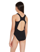 Zoggs - Girls Cottesloe Sportsback Swimsuit - Black - Model Back