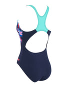 Zoggs - Womens Liquidity Actionback Swimsuit - Navy/Blue - Product Back