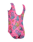 Zoggs - Tots Girls Merry Maiden Scoopback Swimsuit - Pink/Multi - Product Back