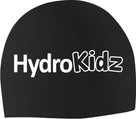 HydroKidz - Kids Silicone Swimming Caps - Black
