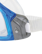 Aqua Sphere - Seal 2.0 Swimming Mask - Light Blue/Clear Lens - Close Up/Side Logo
