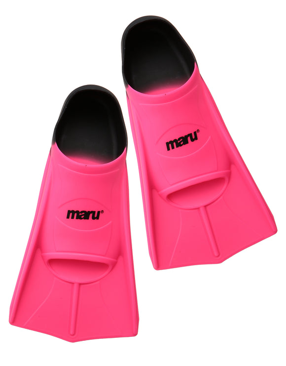 MARU - Training Swim Fins - Pink/Black - Logo