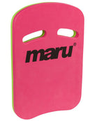 MARU - Two Grip Fitness Swim Kickboard - Pink/Lime - Product Front Logo