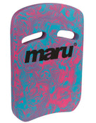 MARU - Swirl Two Grip Fitness Swim Kickboard - Blue/Pink - Front/Side - Product Design