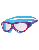 Zoggs - Phantom Junior Swim Mask - Purple/Light Blue/Clear - Front