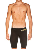 Arena Mens Powerskin Carbon Air 2 Swim Jammer - Black/Gold - Front Close Up