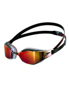 Speedo - Fastskin Hyper Elite Mirror Swim Goggle - Product Front / Side - Black&Gold (Mirrored Lenses)