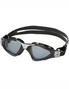 Aqua Sphere Kayenne Swim Goggles -Black/Silver/Tinted Lens - Front/Left Side