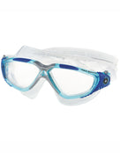 Aqua Sphere Vista Swimming Mask - Turquoise/Blue/Clear Lens - Front