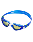 Aqua Sphere Kayenne Swim Goggles - Dark Blue/White/Polarised Lens - Front/Left Side