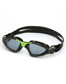 Aqua Sphere Kayenne Swim Goggles - Black/Green/Tinted Lens - Front/Left Side