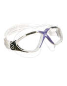Aqua Sphere - Vista Lady Swimming Goggles - White/Lavender/Clear Lens - Front/Right Side