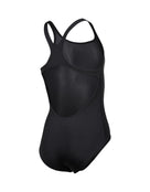 Arena - Girls Team Swim Pro Solid Swimsuit - Black/White - Product Only Back