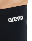 Arena - Team Solid Swim Jammer - Black/White - Logo Close