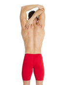 Arena - Team Solid Swim Jammer - Red/White - Model Back