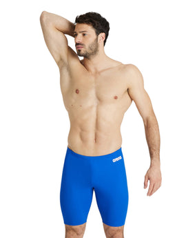 Arena - Team Solid Swim Jammer - Royal/White - Model Front Pose