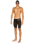 Arena Mens Powerskin Carbon Air 2 Swim Jammer - Black/Gold - Front/Side Full Body