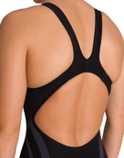 Arena Womens Powerskin Carbon Core FX Swim Kneeskin - Black/Gold - Back Close Up