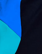Speedo - Colourblock Splice Muscleback - Navy/Blue -  Print Close Up