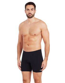 Zoggs - Cottesloe Mid Swim Jammer - Model Front/Product In Use - Black
