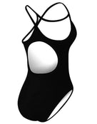 TYR - Durafast Diamondfit Swimsuit Adult Female - Black - Womens Swimsuit Back - Product Back