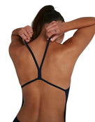 Speedo - Womens ECO Endurance Plus Thinstrap Swimsuit - Model Back - Open Back  