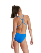 Speedo - Womens ECO Endurance Plus Thinstrap Swimsuit - Model Back - Bondi Blue - Pose