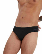 Speedo - Mens Endurance Plus 7cm Sportsbrief - Black - Front Close Up