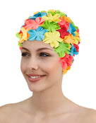 Fashy Flower Rubber Swim Cap - MultiColour - Model