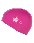 Kids Printed Polyester Fabric Swim Cap