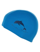 Kids Printed Polyester Fabric Swim Cap