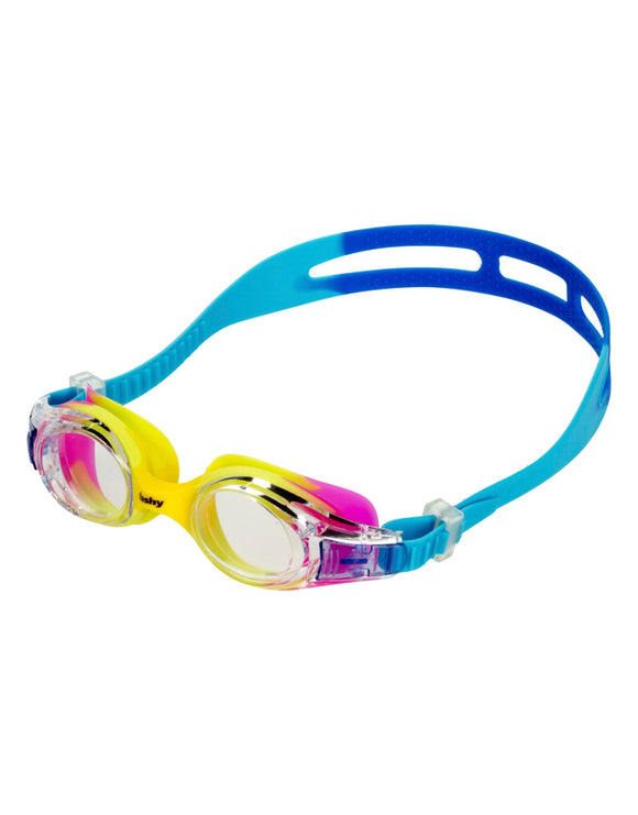 Fashy Junior Match Swim Goggles - Blue/Yellow - Product Front