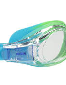 Fashy Junior Match Swim Goggles - Blue/Green - Lens Close Up