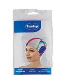 Fashy Adult Fabric Swim Cap - Multi-Colour - Packaging