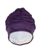 Fashy Pleated Fabric Swim Cap - Purple - Product Front