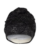 Fashy Sparkle Fabric Swim Cap - Black - Product Front