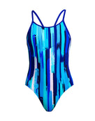 Funkita - Girls Roller Paint Diamond Back Swimsuit - Product Only Front Design