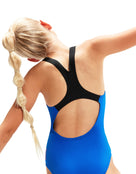 Speedo - Girls Digital Placement Medalist - Blue/Multi - Model Back