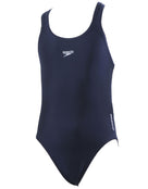 Speedo Girls Endurance Plus Medalist Swimsuit - Navy - Product Froont