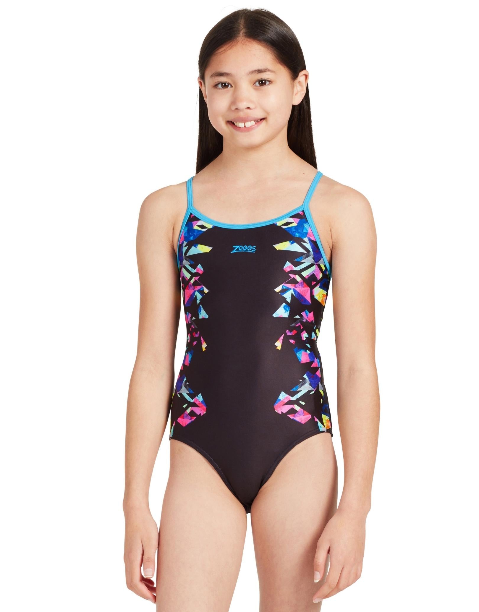 Girls sales neon swimsuit